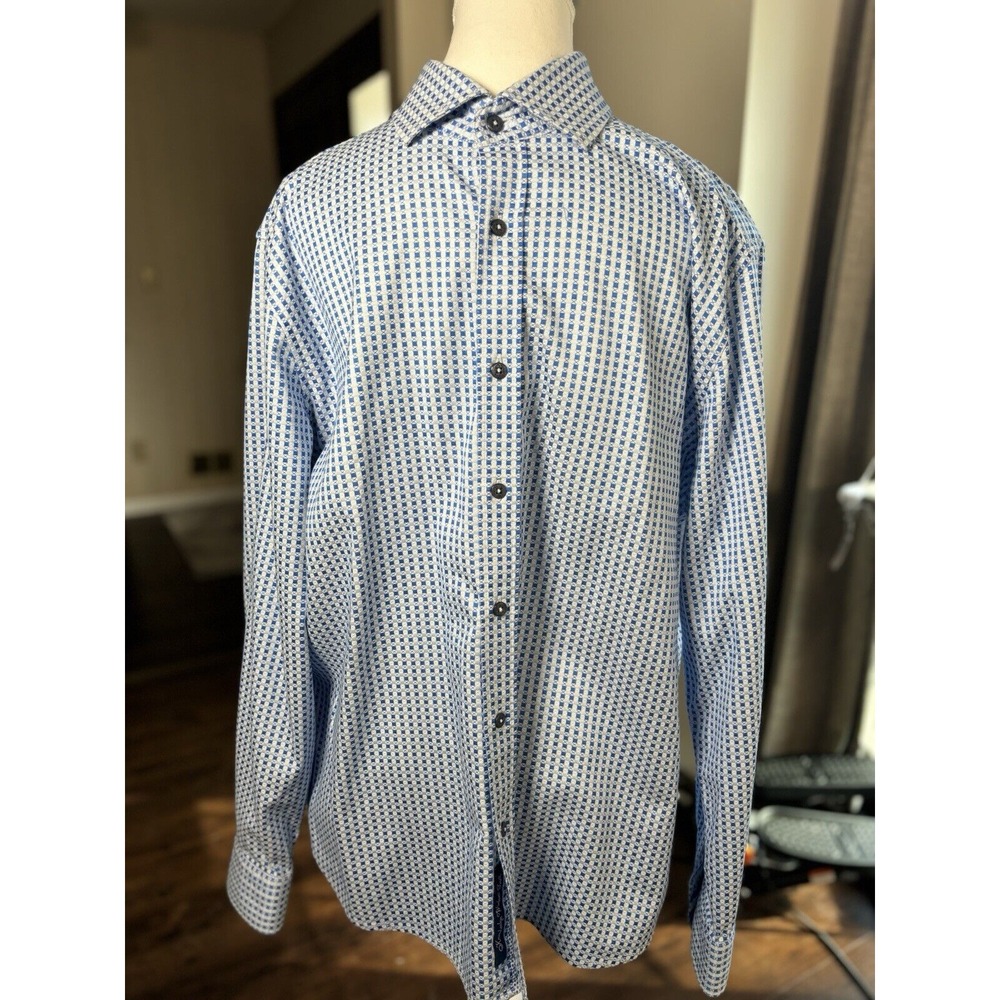 Robert Graham Modern American Shirt  XL Flip Cuff‎ Long Sleeve Business